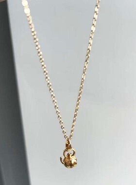 午后红茶2025新款复古茶壶项链原创锁骨链法式风情ins小众