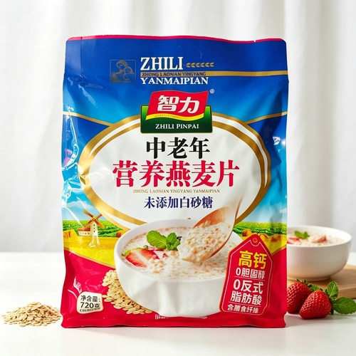 智力中老年营养免煮早餐燕麦片