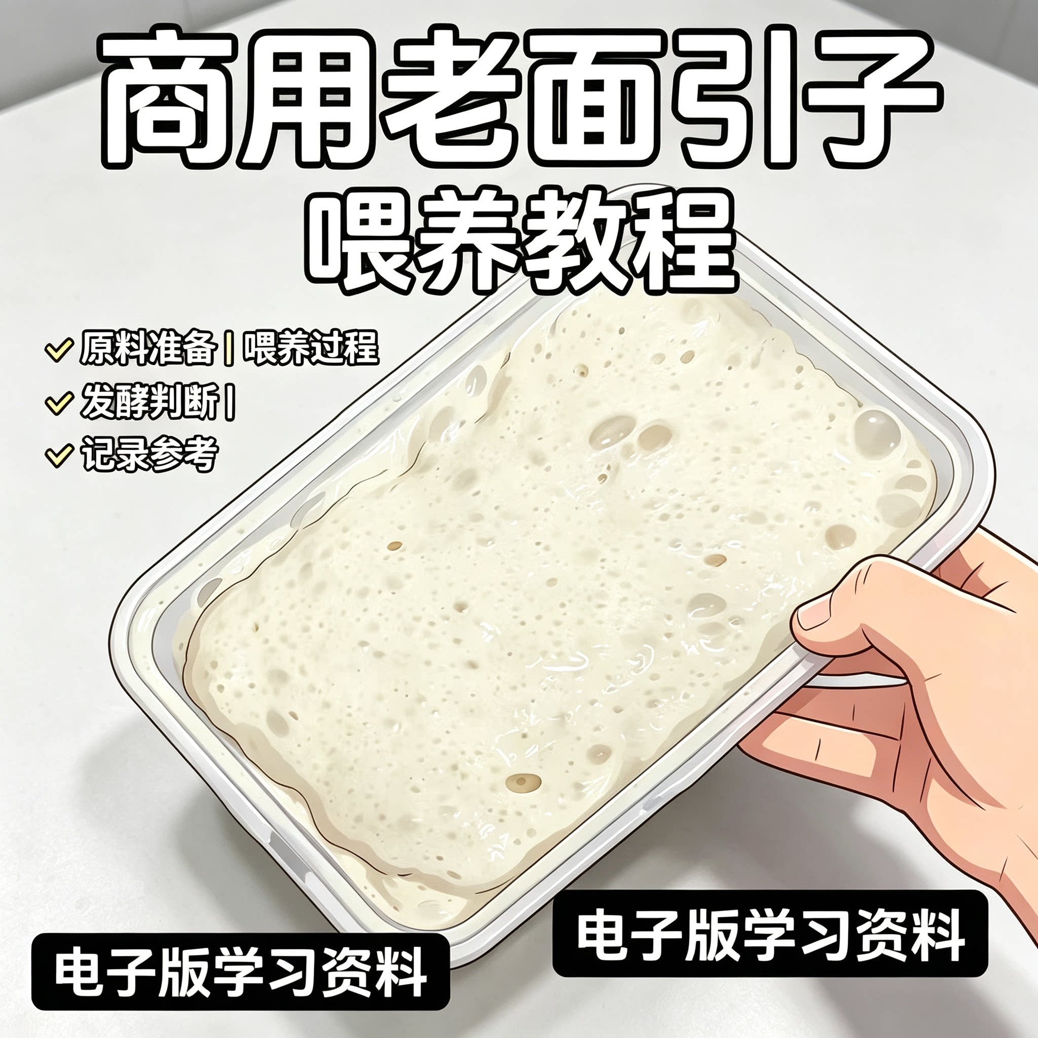 商用老面引子喂养教程发酵菌种养护技术电子版学习资料