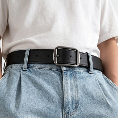 简约港风PU针扣休闲百搭腰带