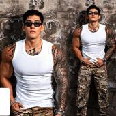 夏季 重磅280g无袖 显大健身背心男款 运动训练坎肩打底肌肉撸铁上衣