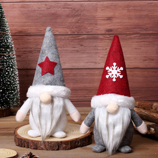 New Christmas Face Elf Doll Snowflake Decoration doll