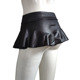 sexy leather single mini New faux layer skirt dancing