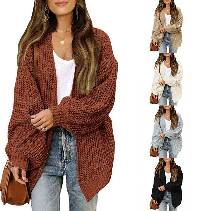 Women's cardigan autumn/winter knitted sweater women's oute