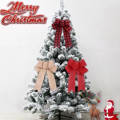 圣诞蝴蝶结 Festival Red Wreath Christmas Tree Decorative bow