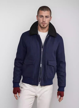 Autumn/Winter Men's Zipper Jacket Jacket, Men's 3D Patch top