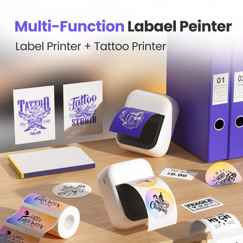 C50 mini热敏打印机 Tattoo printer口袋标签机错题打印机