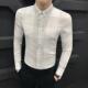 男长袖 长袖 韩版 衬衫 潮流格子2020新款 男士 商务休闲修身 0130r
