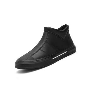 一脚蹬板鞋 秋冬高帮男皮鞋 防水马丁靴男士 休闲鞋 男1226z 潮鞋