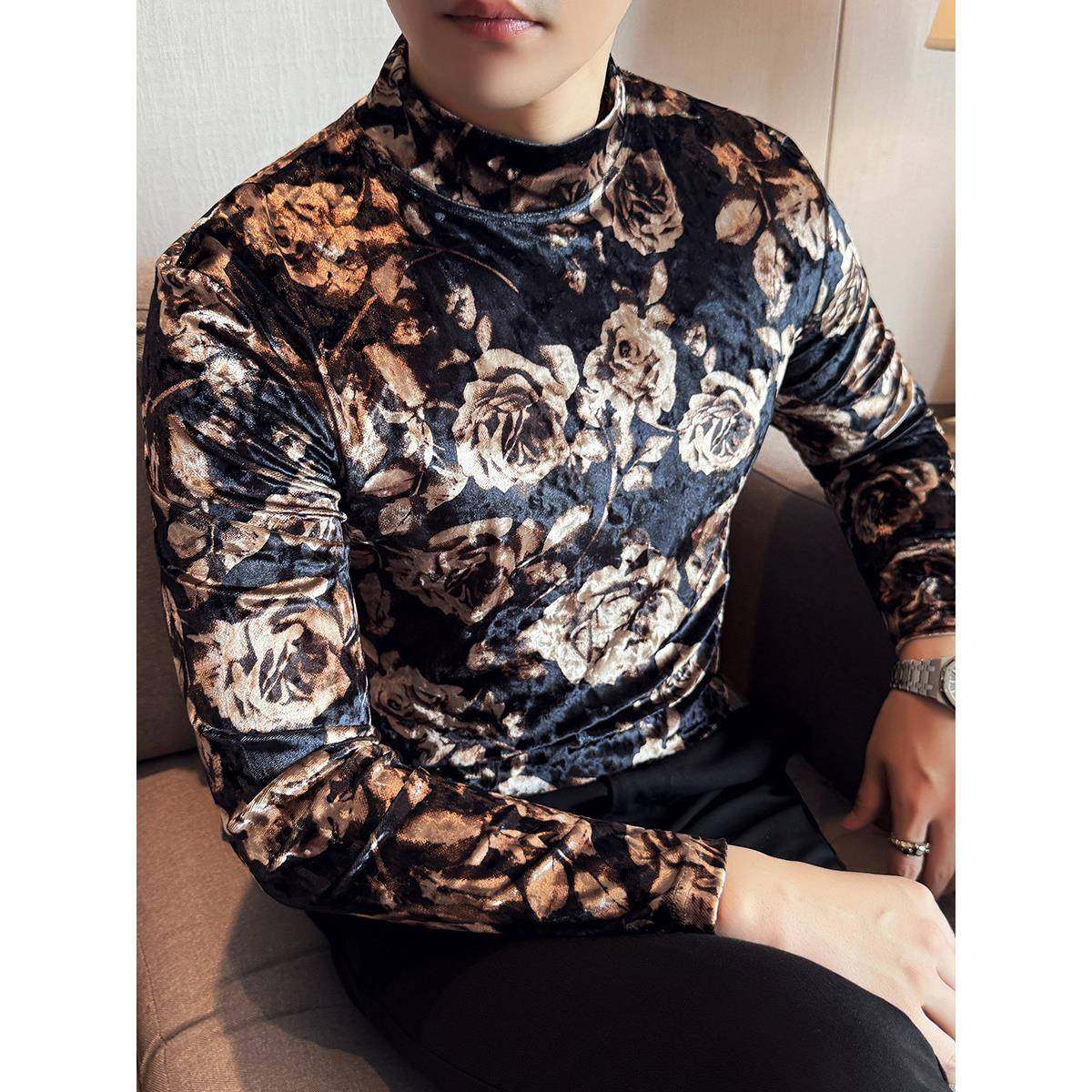 痞帅t恤男士长袖中领流行打底衫2026新款秋季半高领内搭衣服0120k,男装,T恤,淘宝优惠券,粉丝福利购,淘宝优惠卷