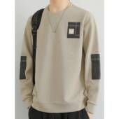 运动衫 2026春季 新时尚 高端圆领男式 品牌新潮长袖 t恤宽松0204w