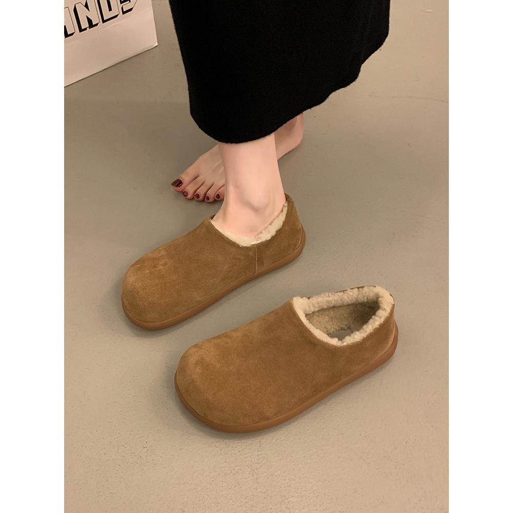 厚底加绒保暖勃肯鞋女2026春秋新款覆古一脚蹬懒人毛毛鞋单0115w,女鞋,勃肯鞋/软木鞋,淘宝优惠券,粉丝福利购,淘宝优惠卷
