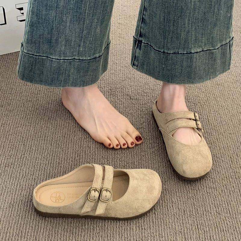 包头平底勃肯拖鞋女2026春夏新款覆古休闲百搭懒人一脚蹬0115w,女鞋,勃肯鞋/软木鞋,淘宝优惠券,粉丝福利购,淘宝优惠卷