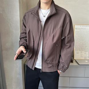 秋冬新款 潮流帅气飞行员衣服1007z 外套男2025感立领夹克潮牌男款