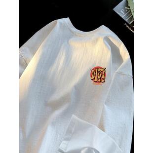 休闲潮流情侣装 新款 上衣宽松打底0325k 士2026季 春夏男t恤国潮长袖