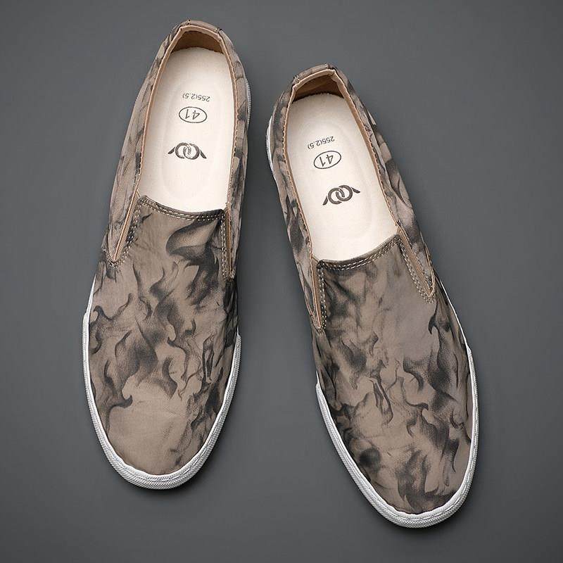 春秋2026年新款潮鞋男士帆布鞋韩版休闲百搭懒人一脚蹬板鞋0111z,流行男鞋,时尚休闲鞋,淘宝优惠券,粉丝福利购,淘宝优惠卷