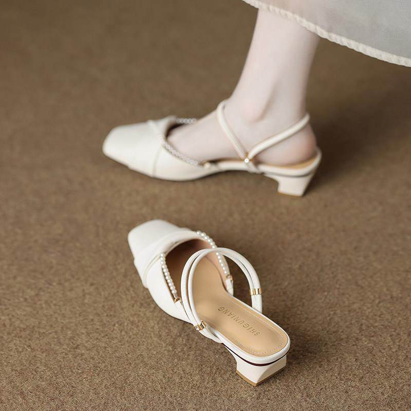 包头鞋女士外穿2026春天新款配裙子绝美女鞋两穿拖鞋0125w,女鞋,浅口单鞋,淘宝优惠券,粉丝福利购,淘宝优惠卷