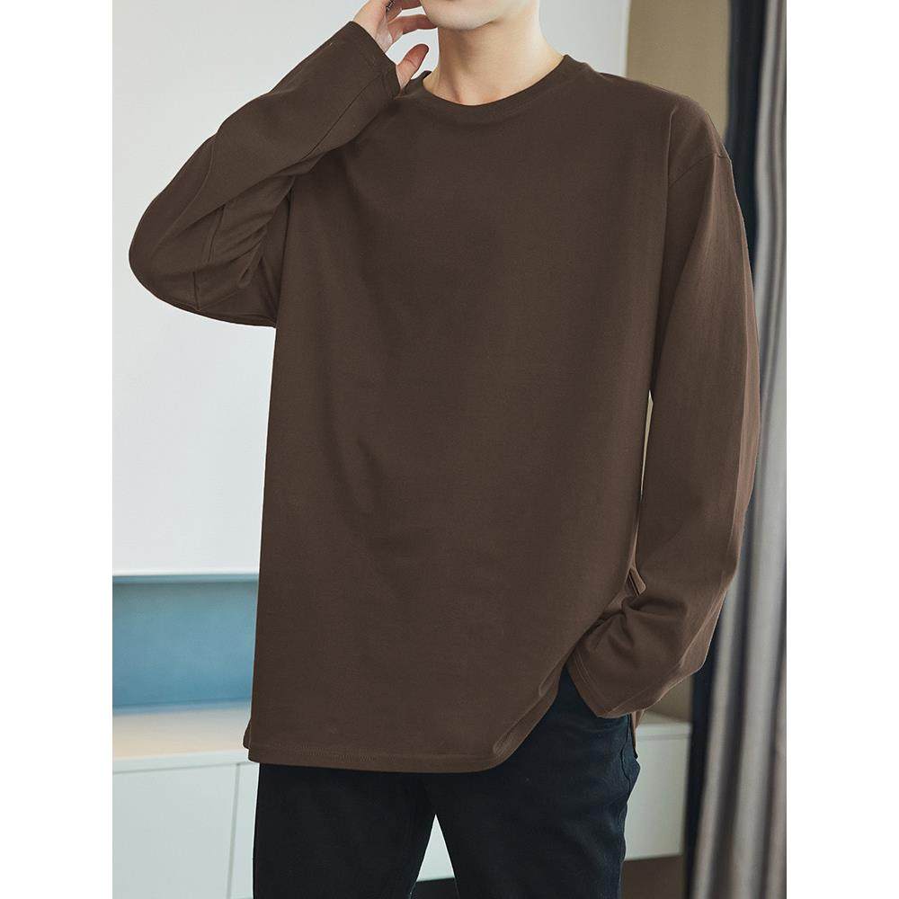 280重量级长袖t恤男式秋冬内搭t恤美式大棉圆领t恤0120k,男装,T恤,淘宝优惠券,粉丝福利购,淘宝优惠卷