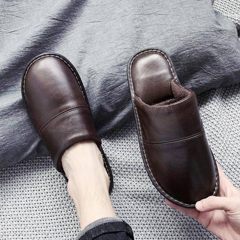 秋冬家居拖鞋男女士厚底防滑居家毛毛地板室内鞋1124z