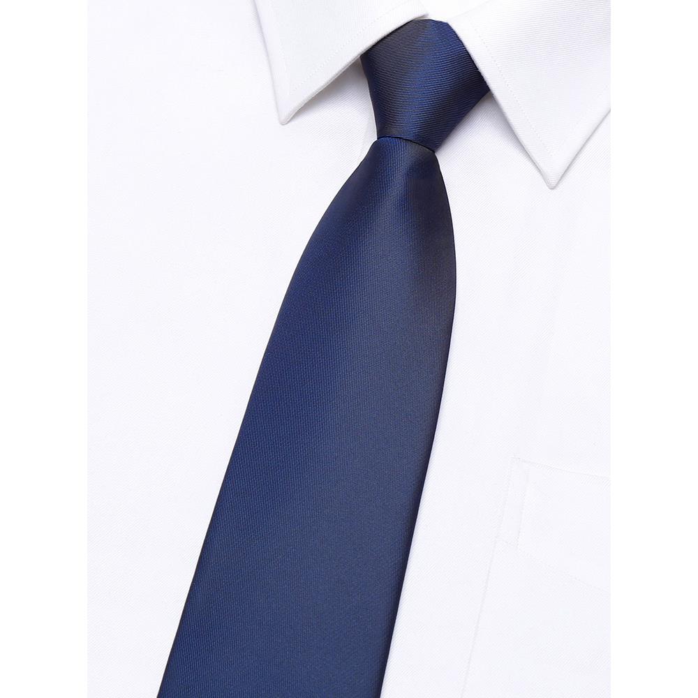 男士商务领带色正装7cm拉链式免打结蓝色西装衬衫职业结婚1120z