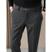 男春季 2026新款 感加厚英伦商务休闲修身 西裤 小脚西装 长0204w