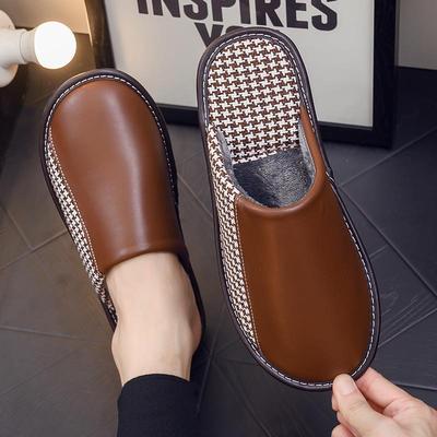 秋冬拖鞋家用男女室内厚底防滑试衣间保暖家居鞋1124z