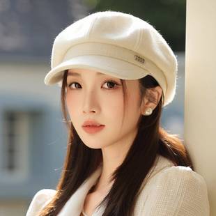 八角帽女春夏显脸雷帽韩版春季天春秋女士鸭舌帽子0125w