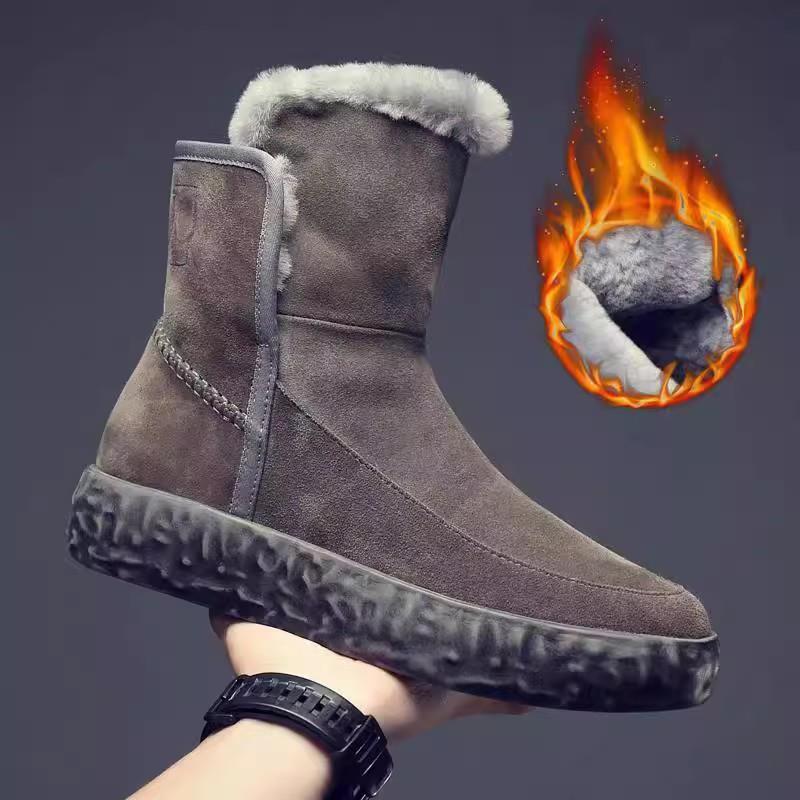 秋冬靴男东北厚保暖衬里高帮大鞋防水防滑靴1206z