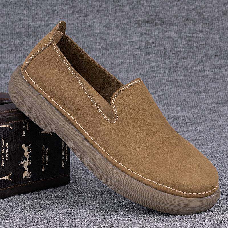 春秋休闲男鞋2026透气单层鞋薄款男士套脚乐福豆豆鞋0123z,流行男鞋,时尚休闲鞋,淘宝优惠券,粉丝福利购,淘宝优惠卷