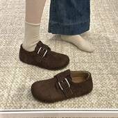 磨砂内增高勃肯鞋 女鞋 2026新款 春季 一脚蹬懒人鞋 博肯乐福单0127z