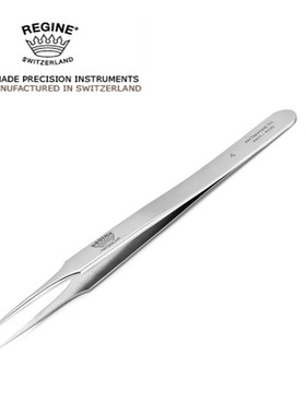 100%手工制原装REGINE皇冠瑞士高精密镊子特别尖锐型4号INOX ANTI