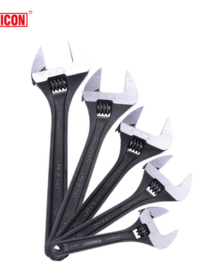 日本进口罗宾汉Rubicon铬钒钢带刻度RAP-004/6/8/10/12寸活动扳手