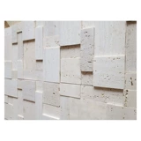 Натуральная камень мозаичная плитка мраморная белая пещера камень 3d гостиная