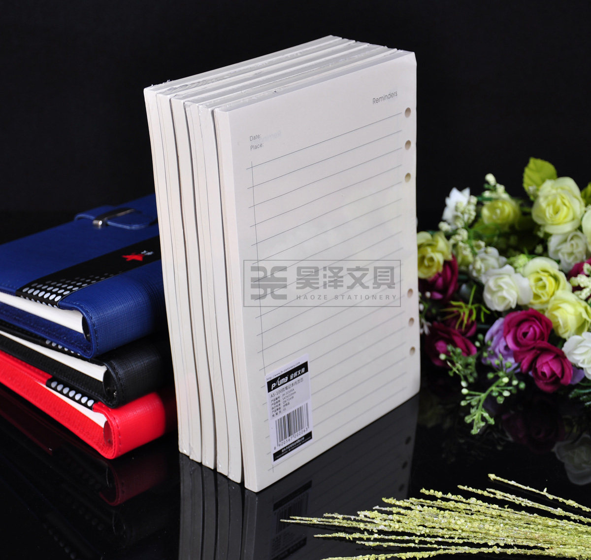 金辉6孔笔记本活页a5内芯内页纸