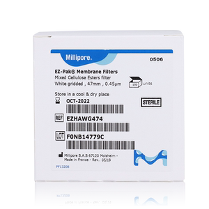 millipore密理博 EZHAWG474  EZ-Pak 白色网格滤膜47mm 0.45um 无菌SDI检测膜实验室 150片/小盒