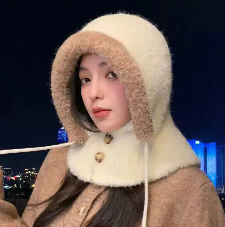 2025新款宽松保暖巴拉克拉法帽女