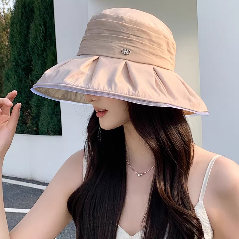 2026新款宽檐防晒渔夫帽女夏季