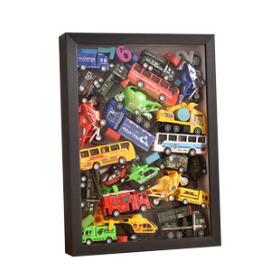 中空5cm立体收纳展示框架墙格装放盲盒玩具风火轮小汽车收纳相框