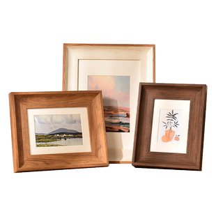 美式风格复古高级感5寸6寸7寸8寸1012寸A4洗照片做成相框框架摆台