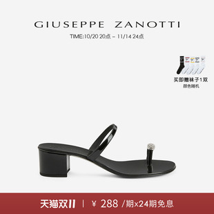 水钻粗低跟凉鞋 经典 ZanottiGZ女士时尚 Giuseppe