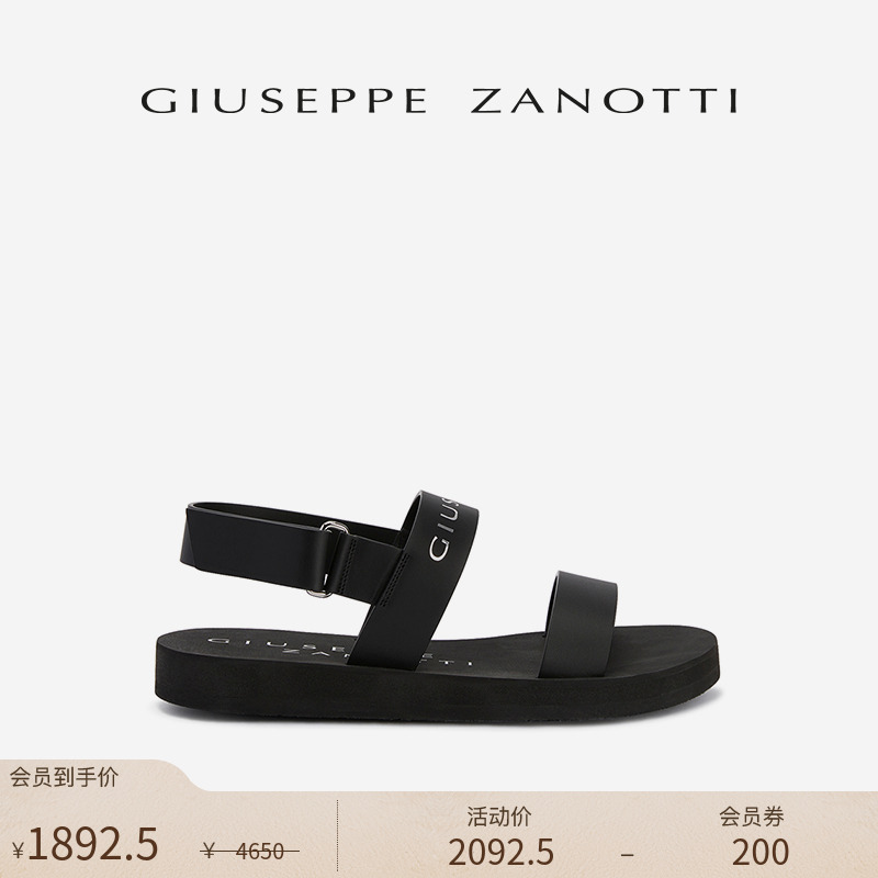 [臻选特惠]Giuseppe Zanotti GZ男士春夏露趾凉鞋拖鞋沙滩鞋