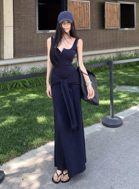 HEYOUNGIRL韩系纯欲ins风背心连衣裙简约小设计坎肩辣妹两件套夏