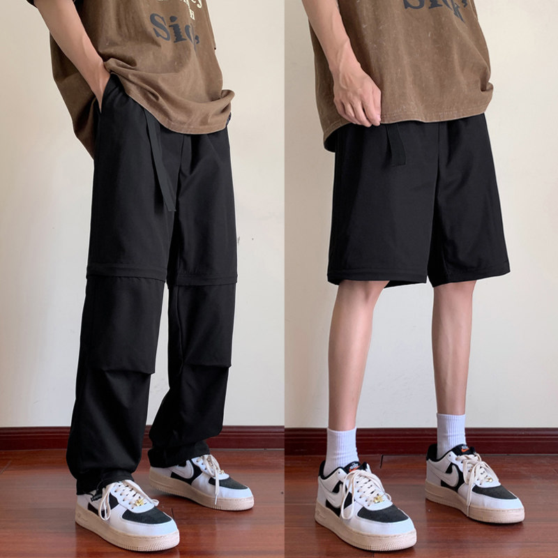 新款机能风防水伞兵裤可拆卸长裤变短裤10K103-P55控78,男装休闲裤,星座515