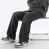 现货~~复古高街美式百搭阔腿宽松直筒牛仔裤1BK420-P50控78，男装牛仔裤，星座515