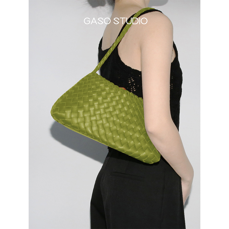 GASO法式复古手工编织包