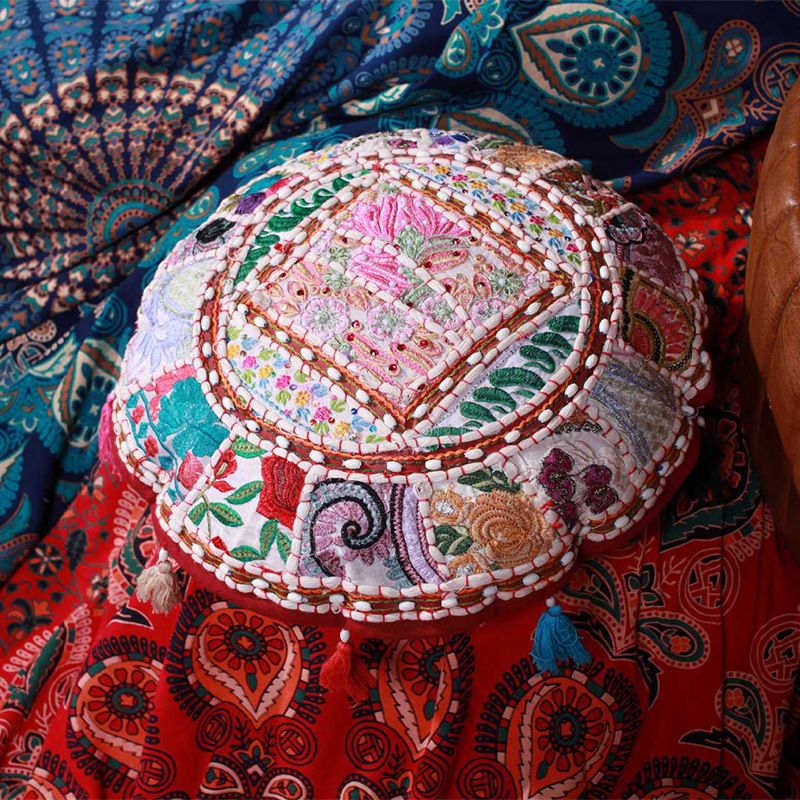 波斯米亚风印度进口刺绣抱枕