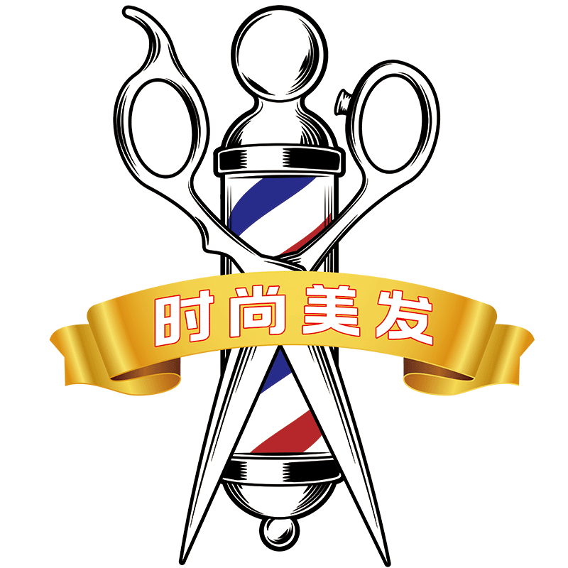 美发理发店铺装饰贴发型设计发廊橱窗玻璃门布置海报创意静电贴纸