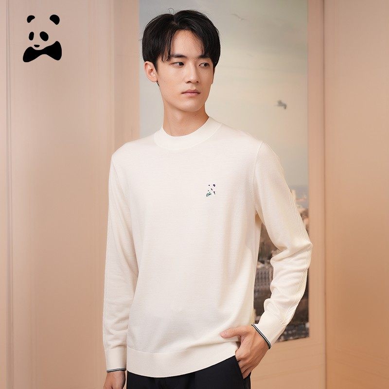 CANUDILO/卡奴迪路 冬半高领保暖男通勤简约毛衣