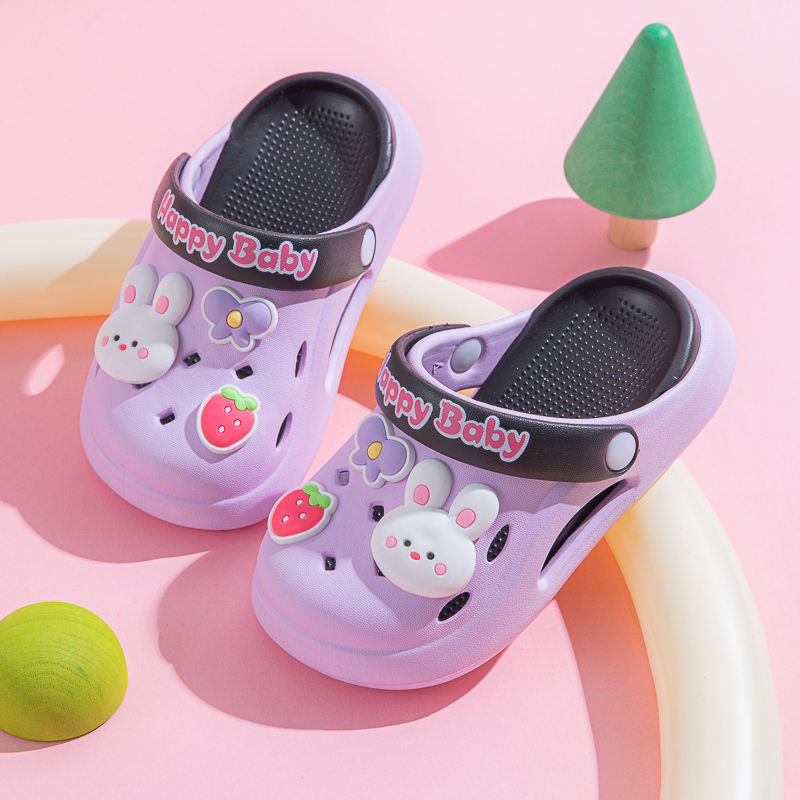 儿童洞洞鞋夏季新款卡通可爱室内