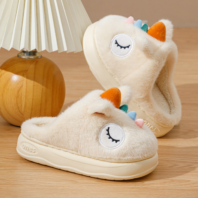 儿童拖鞋秋冬室内家居毛绒保暖